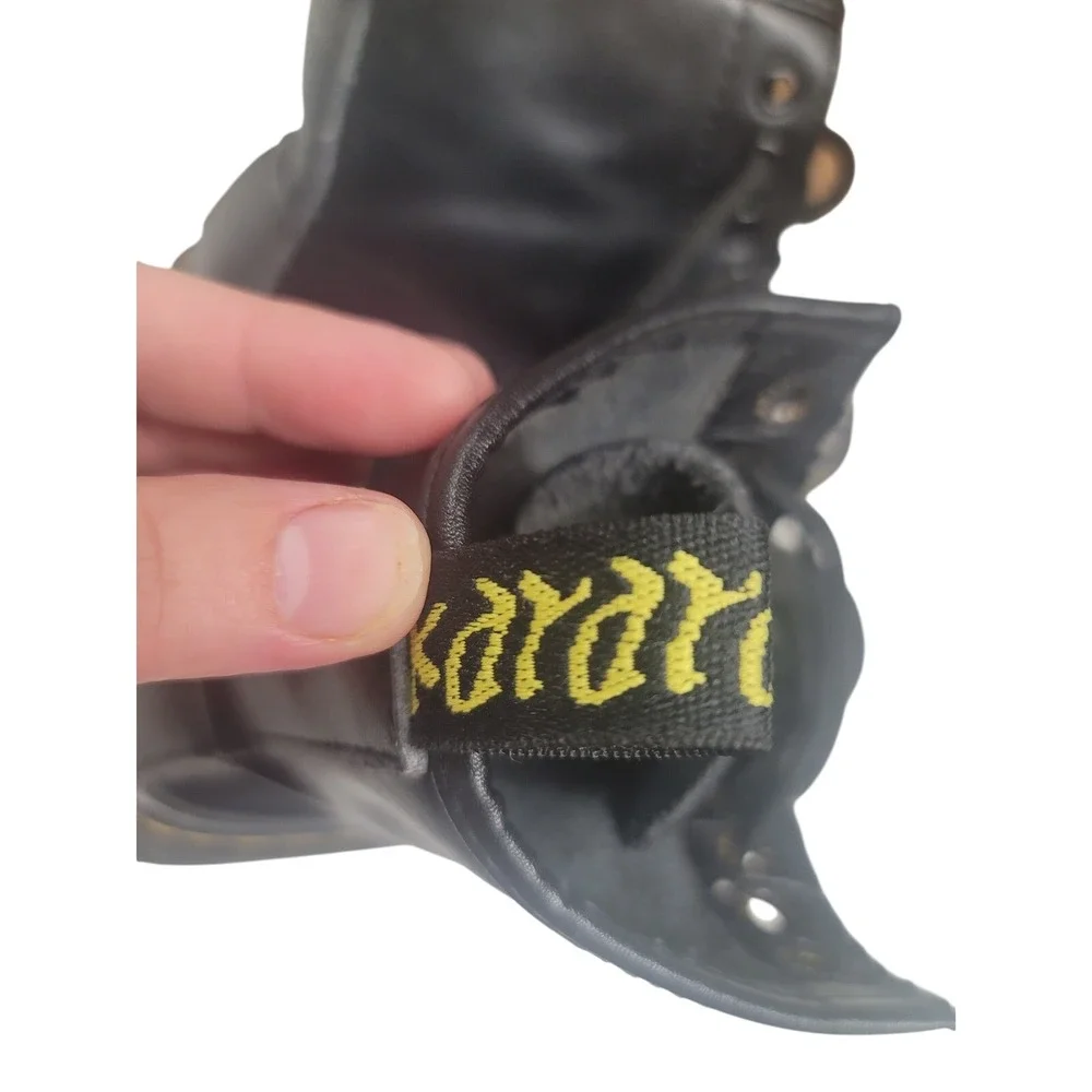 Dr Martens Kids Boots Black Leather‎ Lace Up Ankle Boots Shoes Like New
